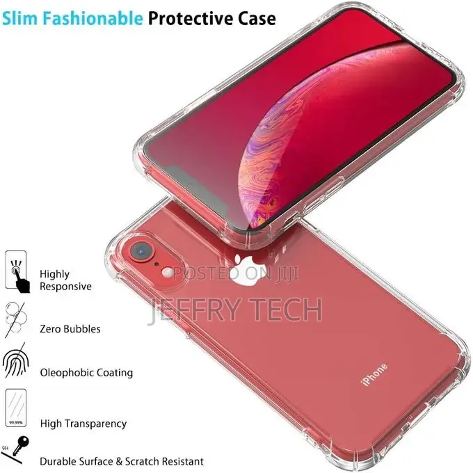 Transparent Cover With Anti-Shock Corners iPhone XR – Transp