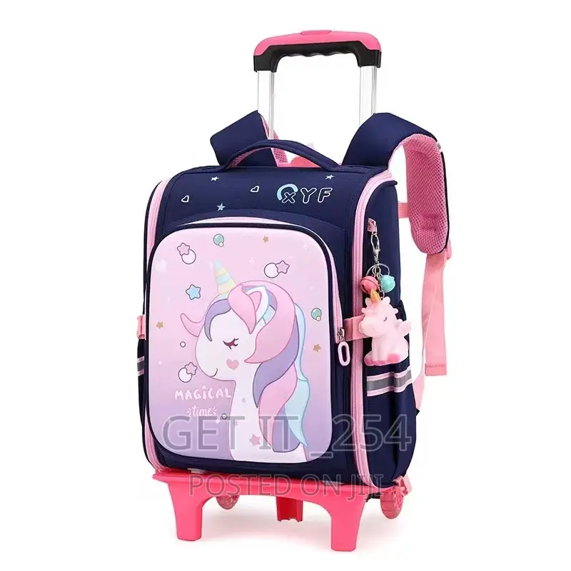 Rolling Trolley School Bag High Capacity School Bag