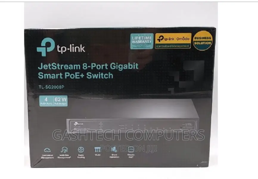 ^°Tp-link Jetstream 8-port Gigabit Smart Switch TL-SG2008P