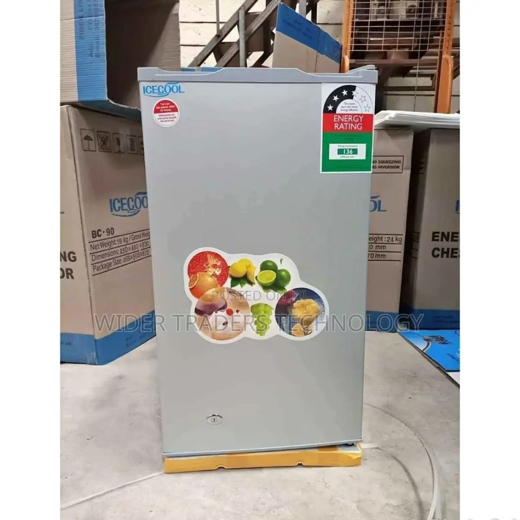 Ice Cool BC-90- Home Fridge-90l+ 2YEARS WARRANTY Silver 90L