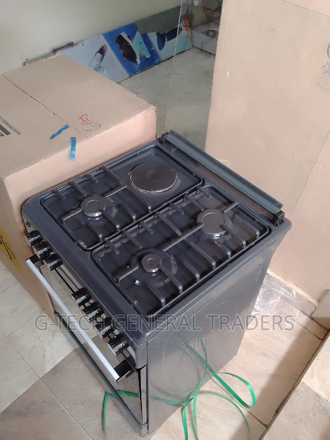 Cooker!Bj's Standing Oven 60*60,3gas 1electric-Black