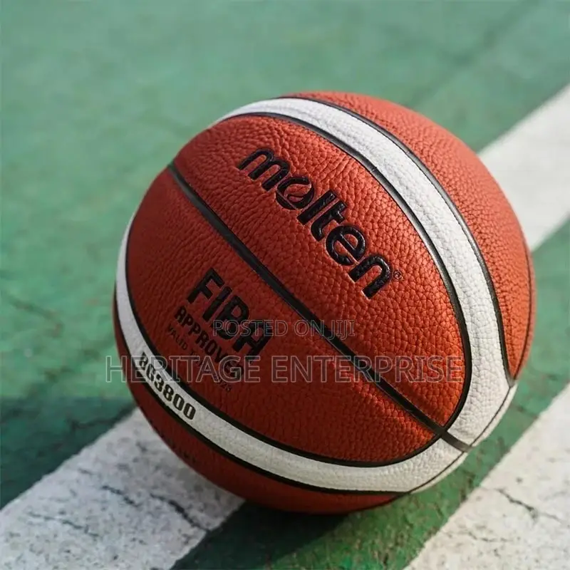 Basketball,-Molten Basketball Composite Leather Fiba.