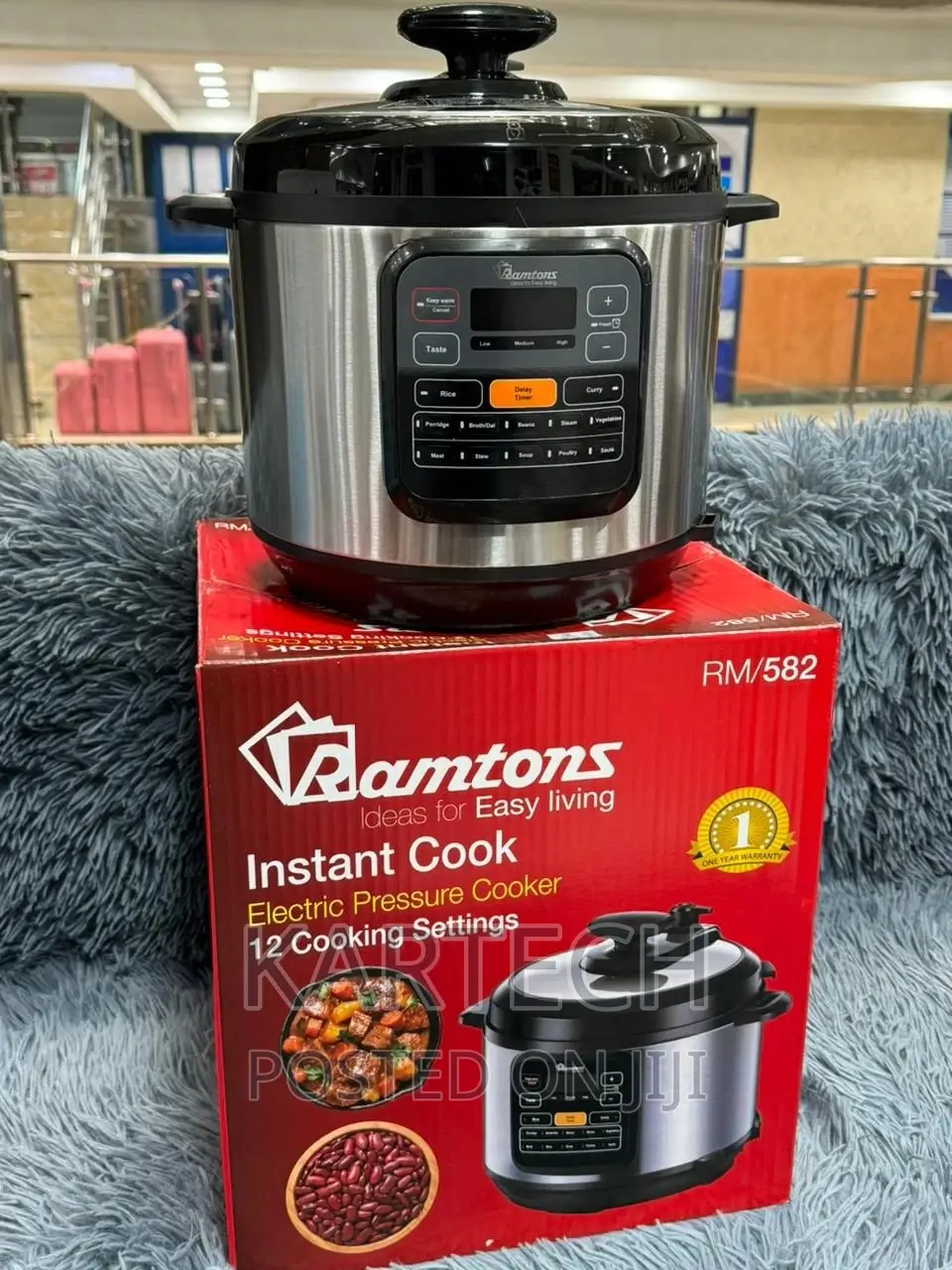 Rm /582 Instant Pressure Cooker 6l - Ramtons