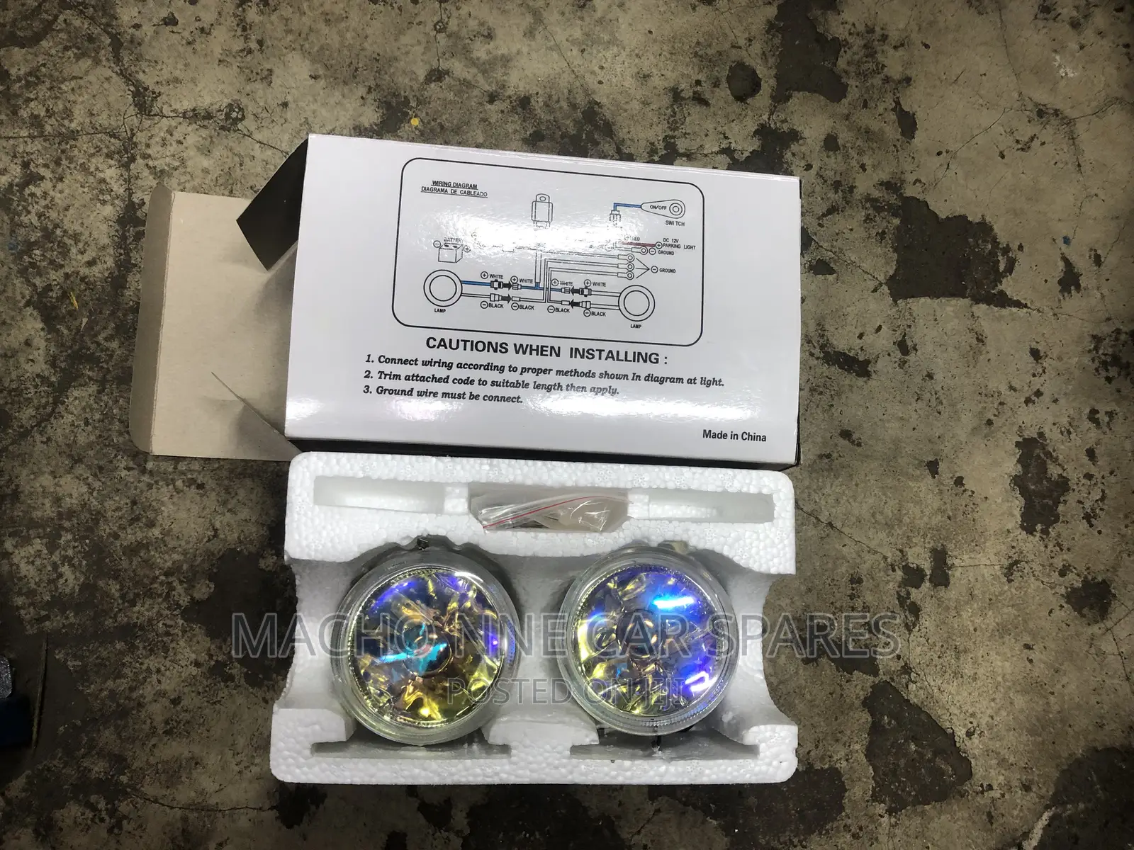 Round Car Foglights (KD 1500) Set