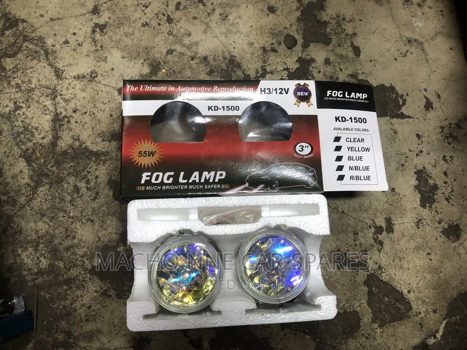 Round Car Foglights (KD 1500) Set