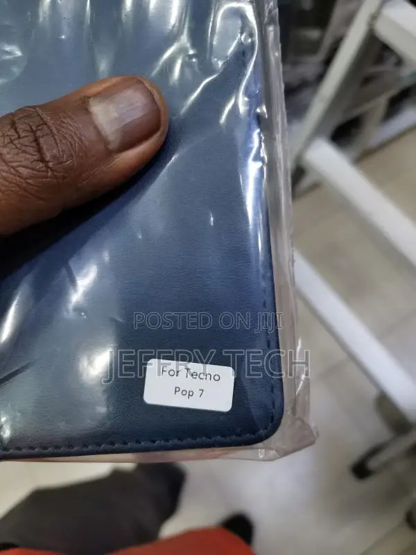 Leather Case for Phone, Flip Cover, Tecno Pop 7, 6.6", Tecno