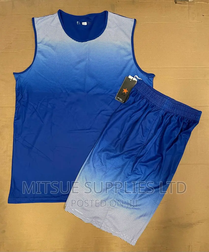A Set of 12 Pairs Basketball Uniforms for Team-Red