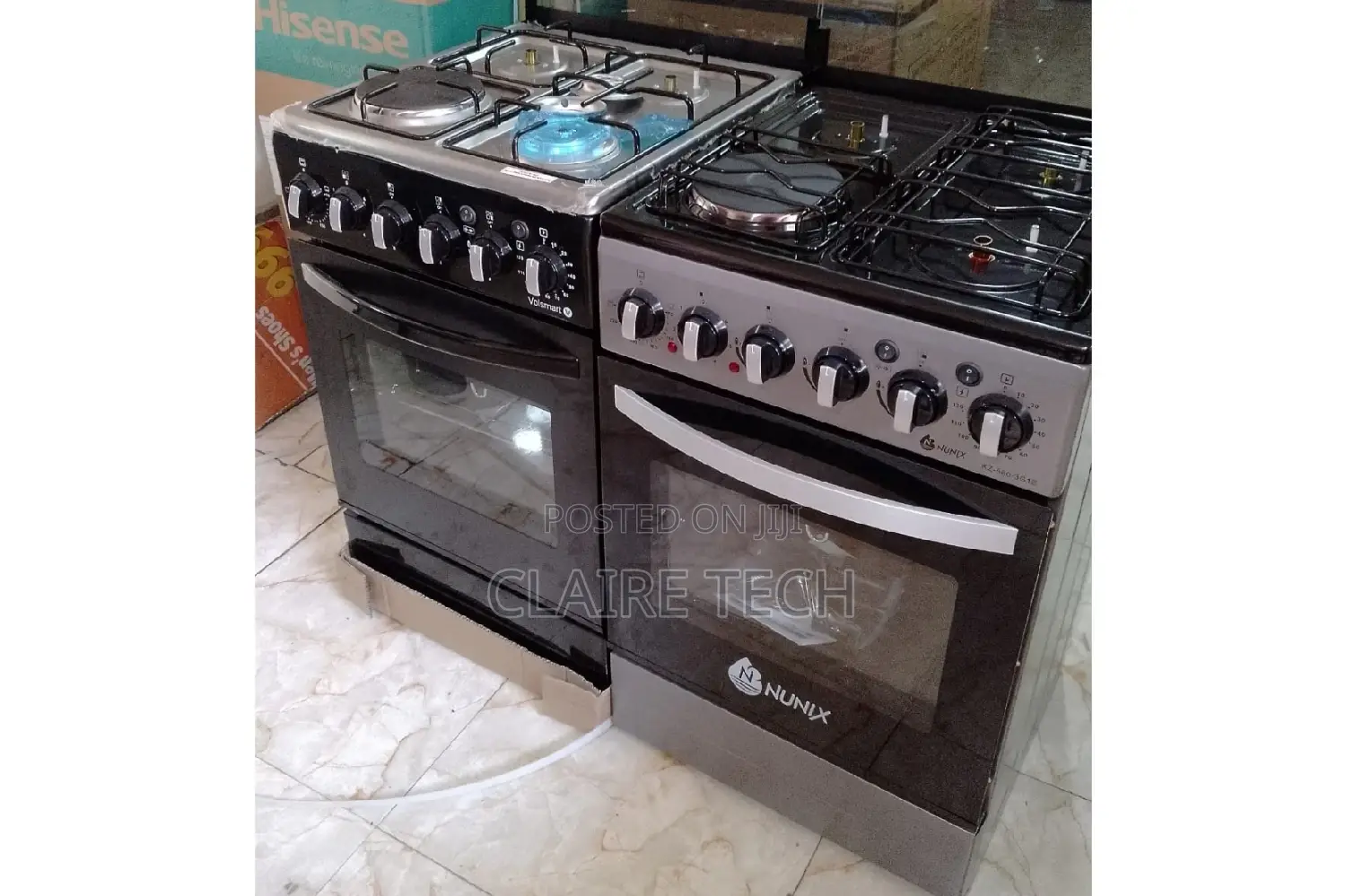 Cooker!Cooker! Nunix 50*55 3gas 1electric Standing Cooker