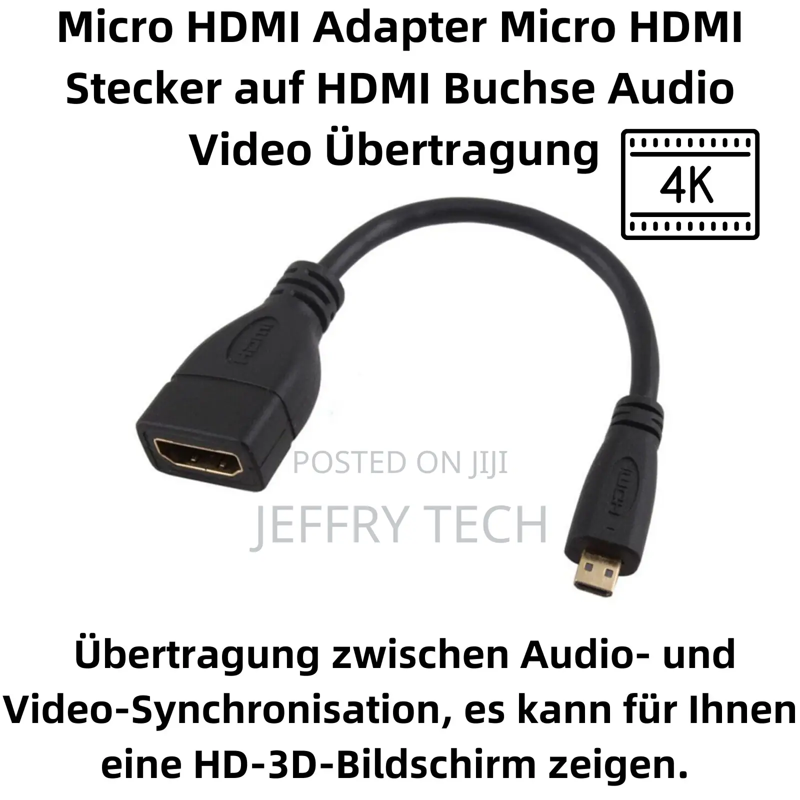 Micro HDMI Adapter Micro HDMI Male to HDMI Female Cable Audi