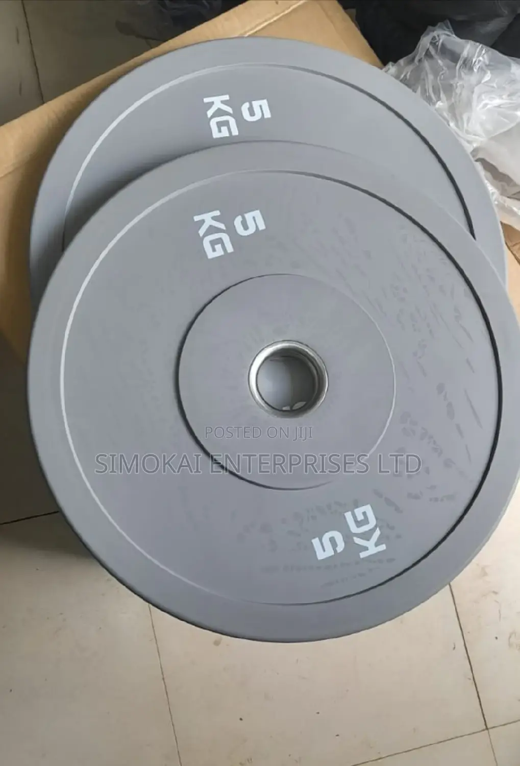 5kg Bumper Olympic Plates Pair