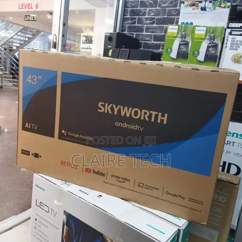 Skyworth 43inch Smart Android, Netflix, Youtube,Free Channel