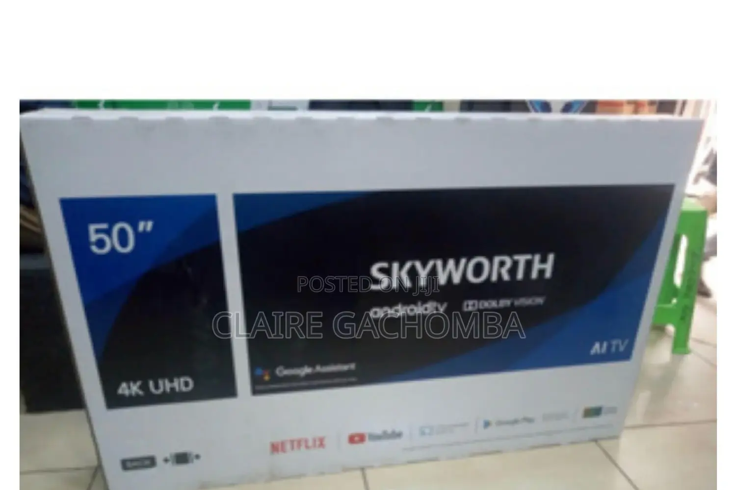 50inches Skyworth Frameless Android Youtube Netflix