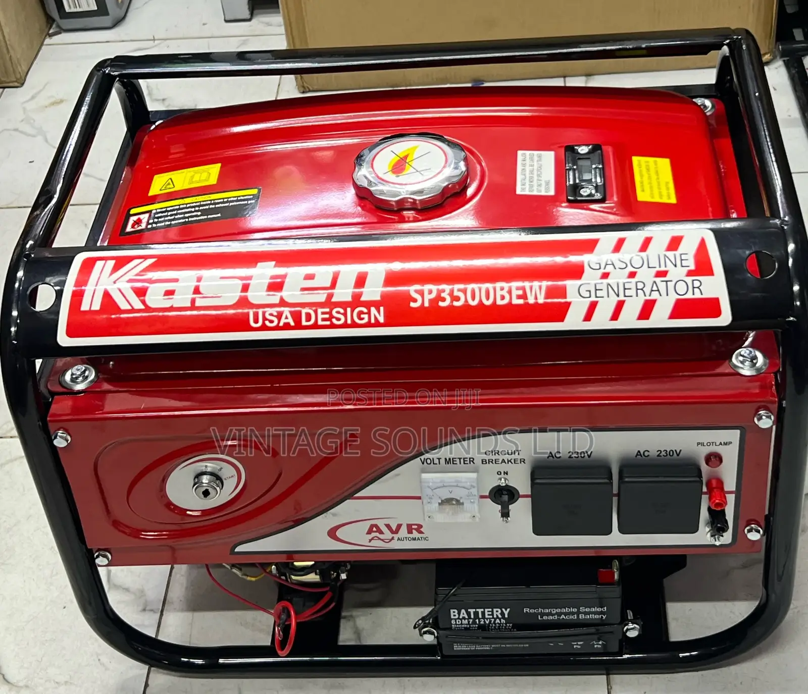 Kasten 2.5KVA SP3500B Petrol Generator With Key Start
