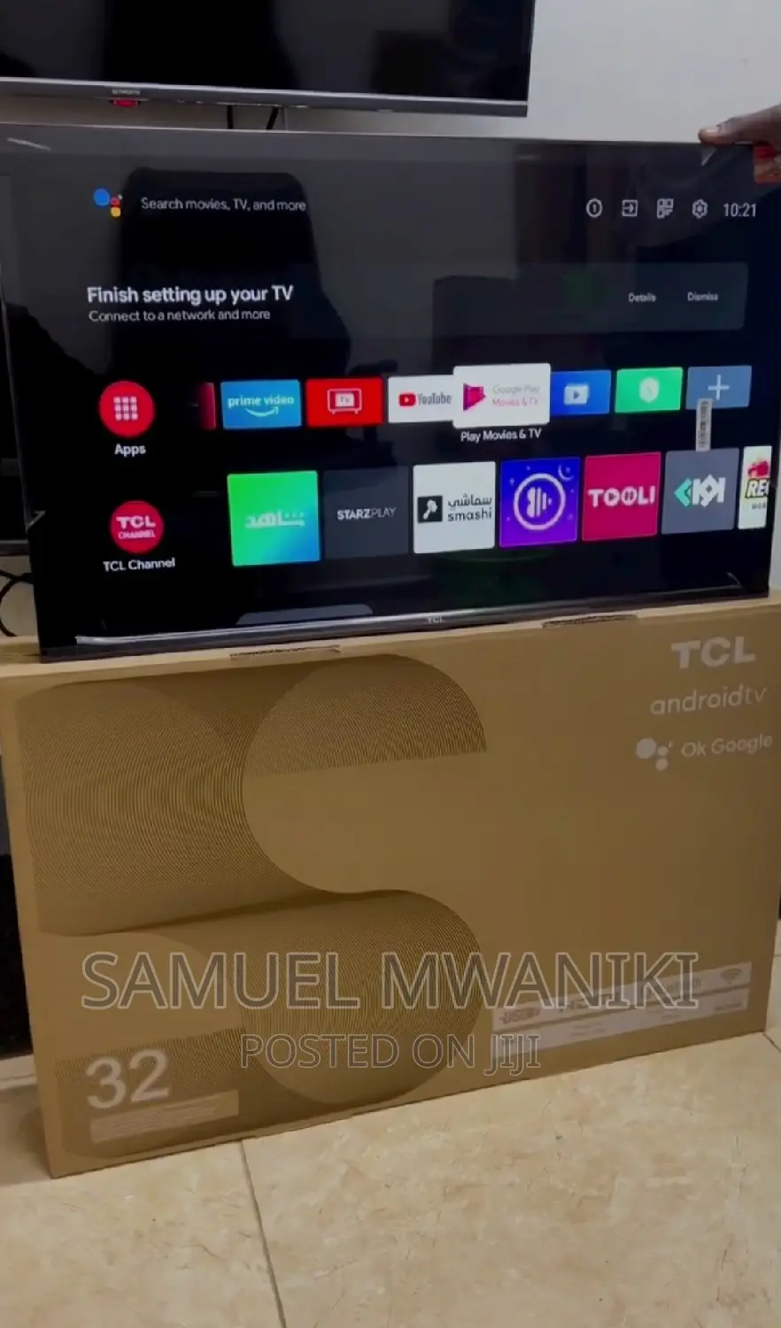 TCL 32" Frameless Smart Android Tv Netflix Inbuilt Decoder.