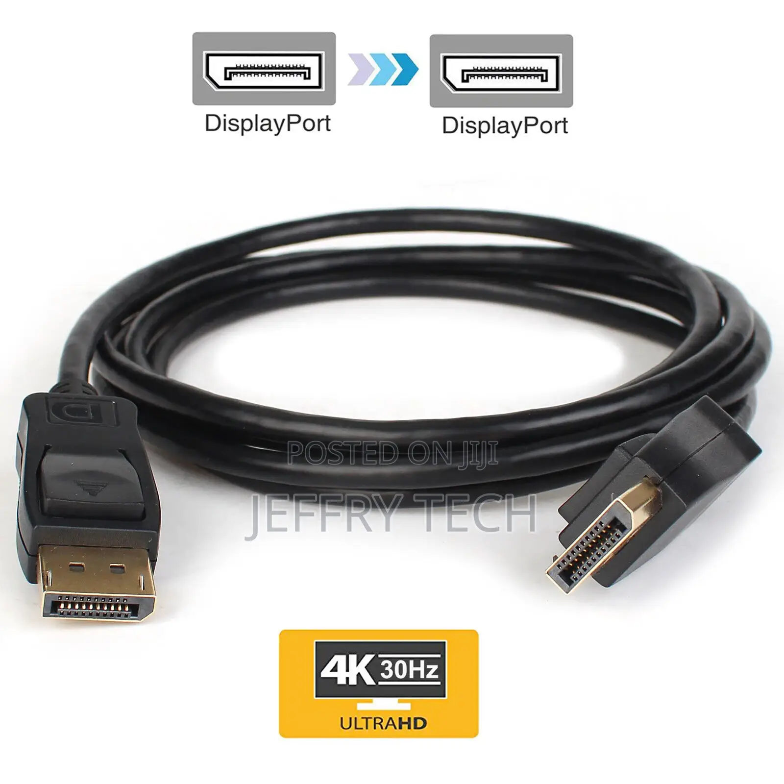 1.8M Displayport to Displayport Cable Gold-Plated High Spe