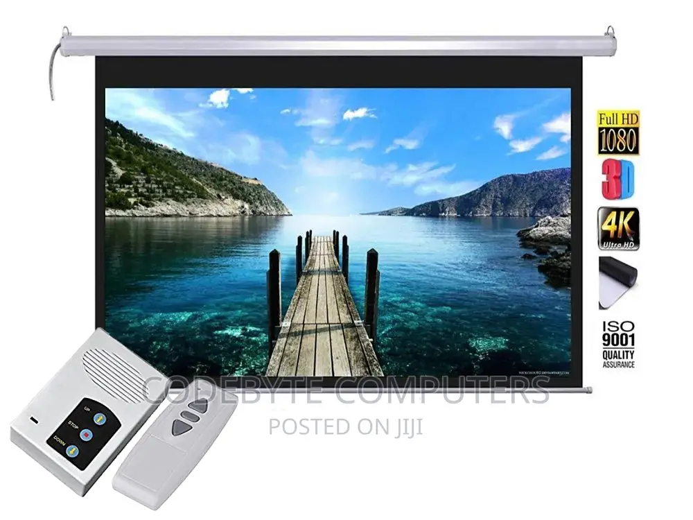 Electric Projector Screen 180 X 180