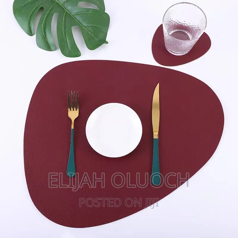 12PCS Leather Table Mat