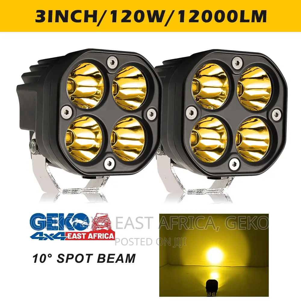 Offroad 3 Inch 80 Watts Spot Fog Pods Yellow Beams