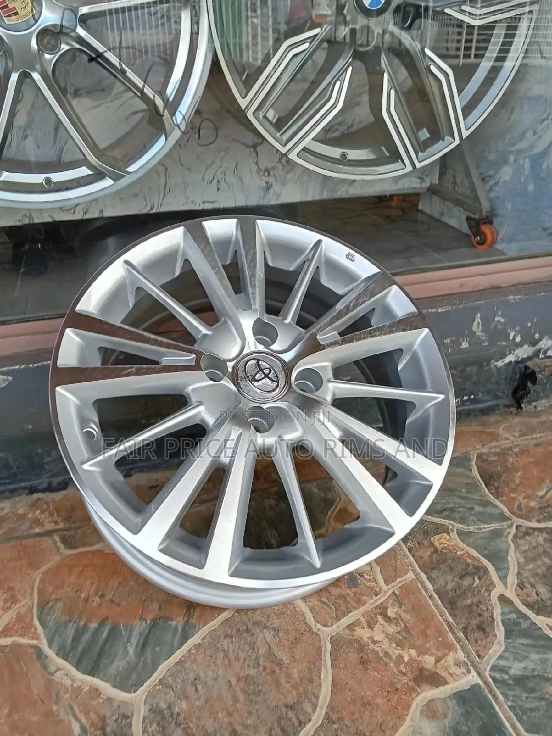 Rims Size 15/4/100 for Toyota Silver .