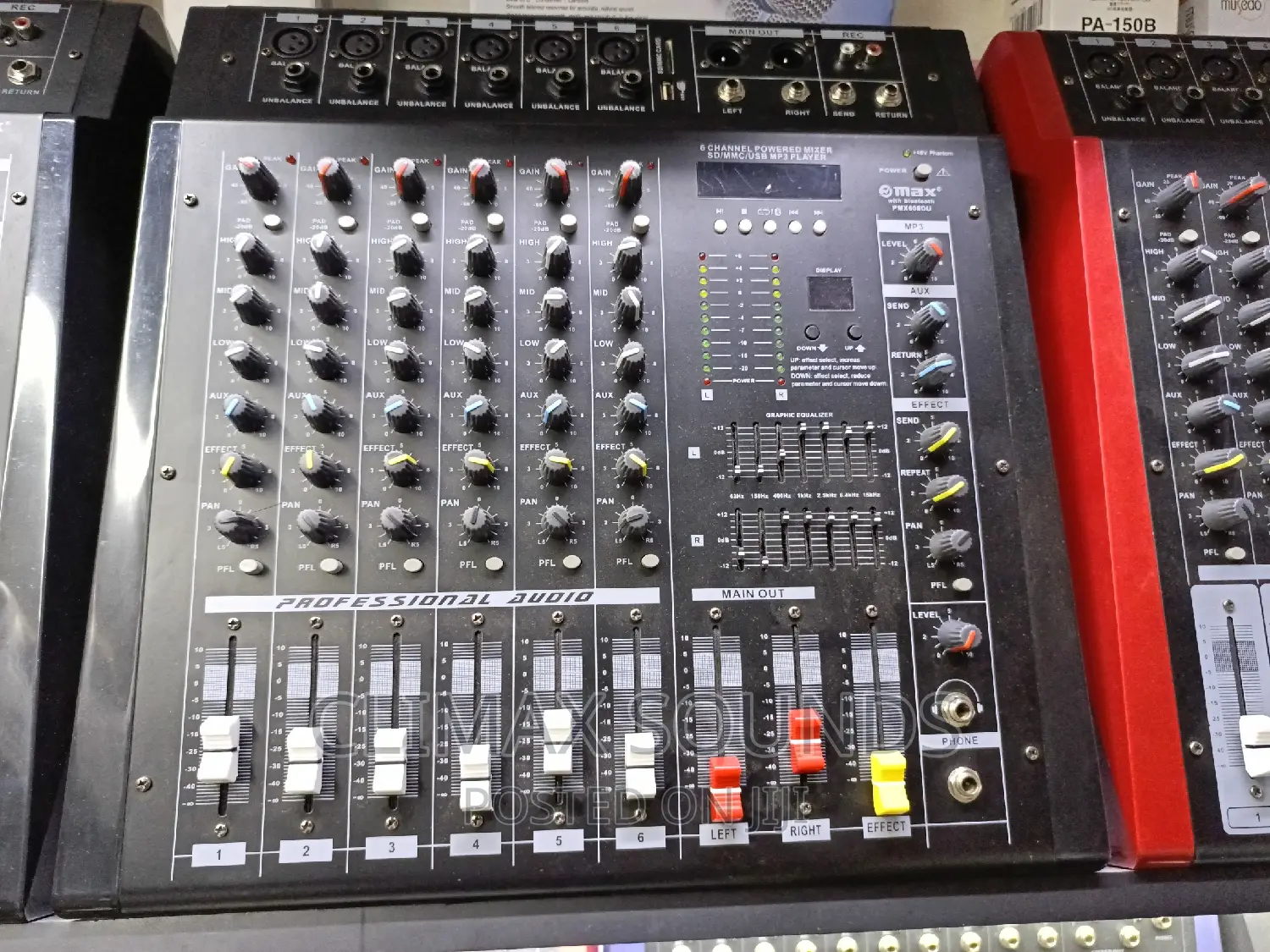 Powered Mixer 6 Chnlz'