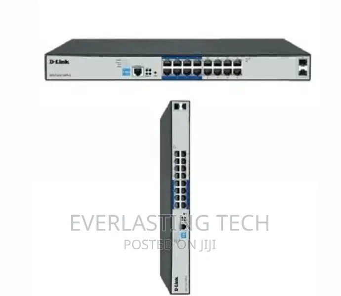 D-Link DGS-F1210-18ps-E 16-Port Gigabit Long Range 250m Poe