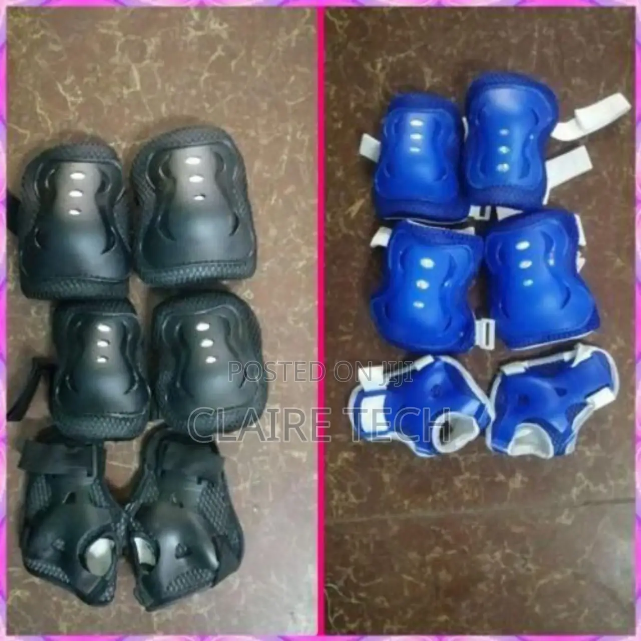Skates Guard!Elbow Plus Knee Guard for Kids(Blue and Black)