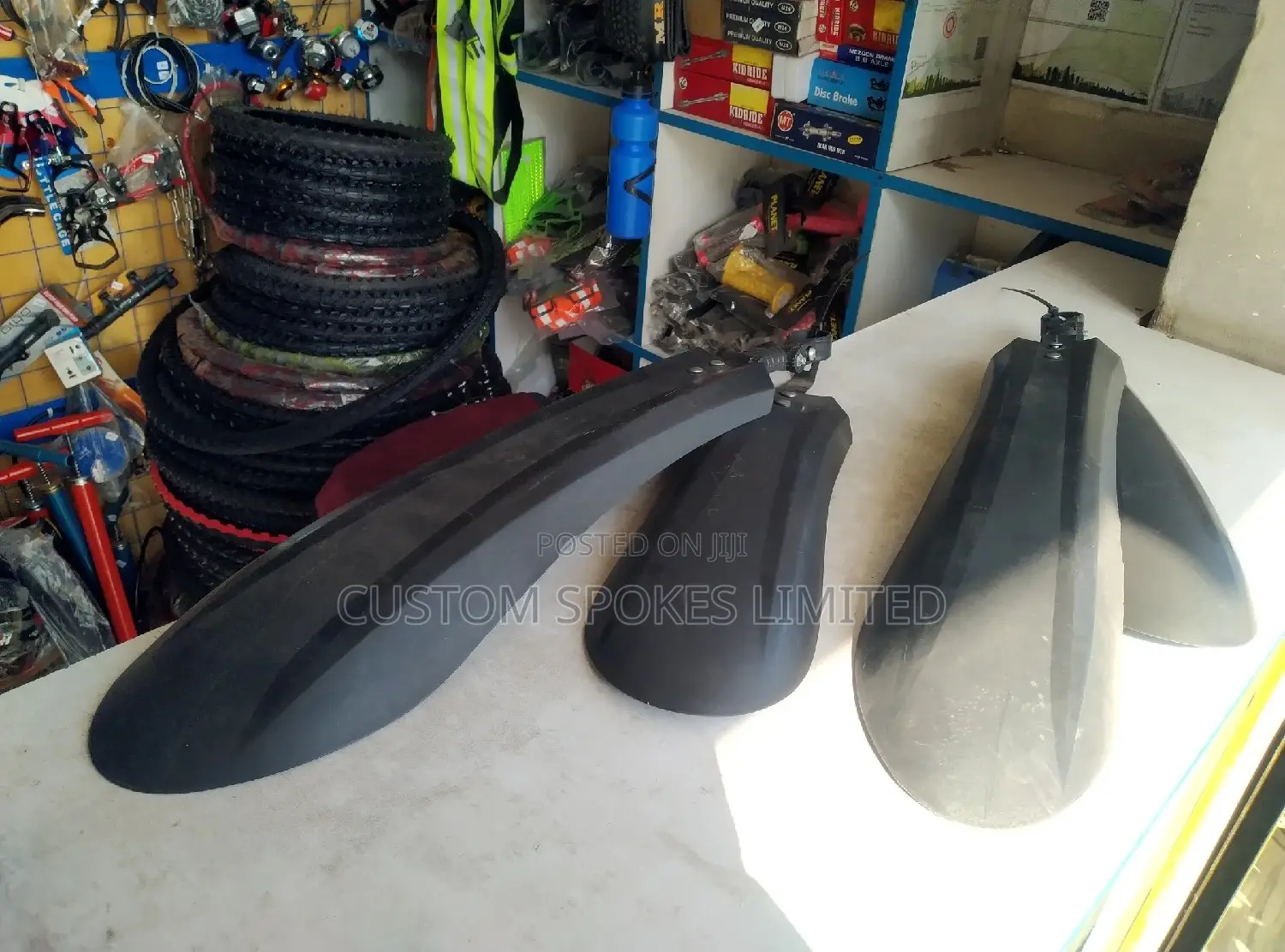 Large Black Fatbike Fenders (Mudguards)