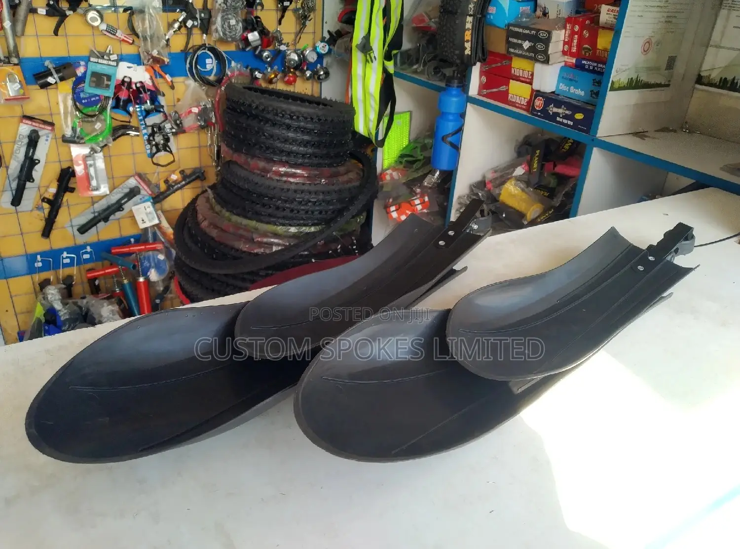 Large Black Fatbike Fenders (Mudguards)