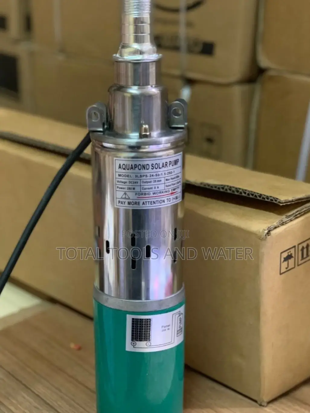 New Aquapond Solar Water Pump 50m 250 W 24v