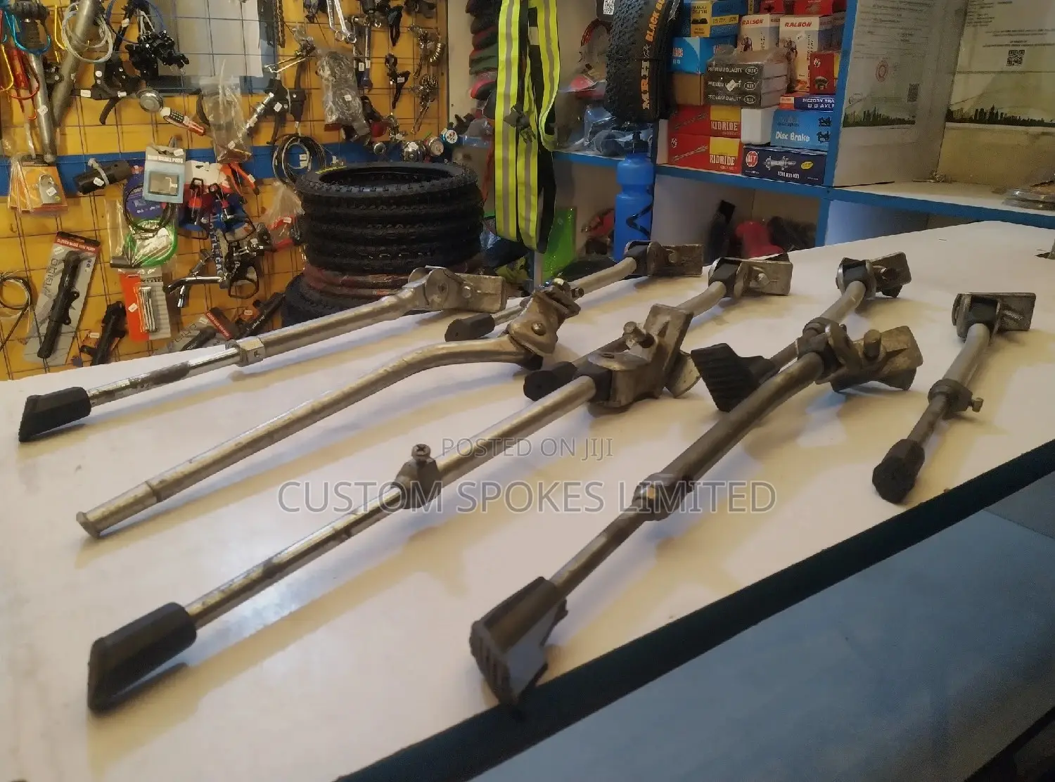 Ex UK Adjustable Bicycle Kickstands (Aluminum Steel)