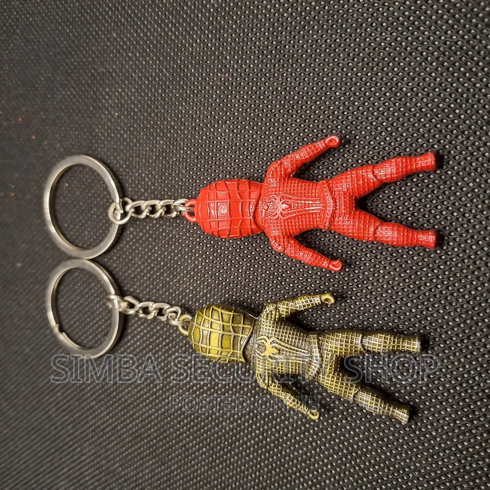 Spider Man Keychain Keyholder Metal Full Body Pendant Doll