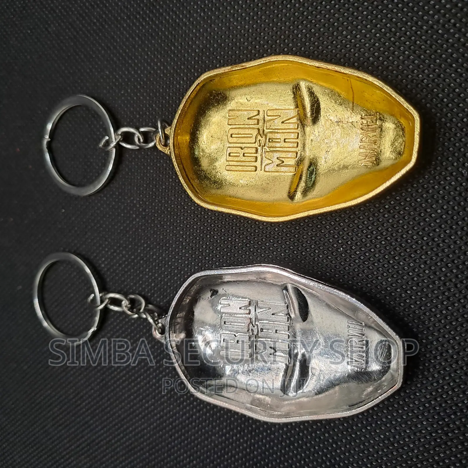 Iron Man Head Metal Mask Bag Décor Keychain Key Holder Toy