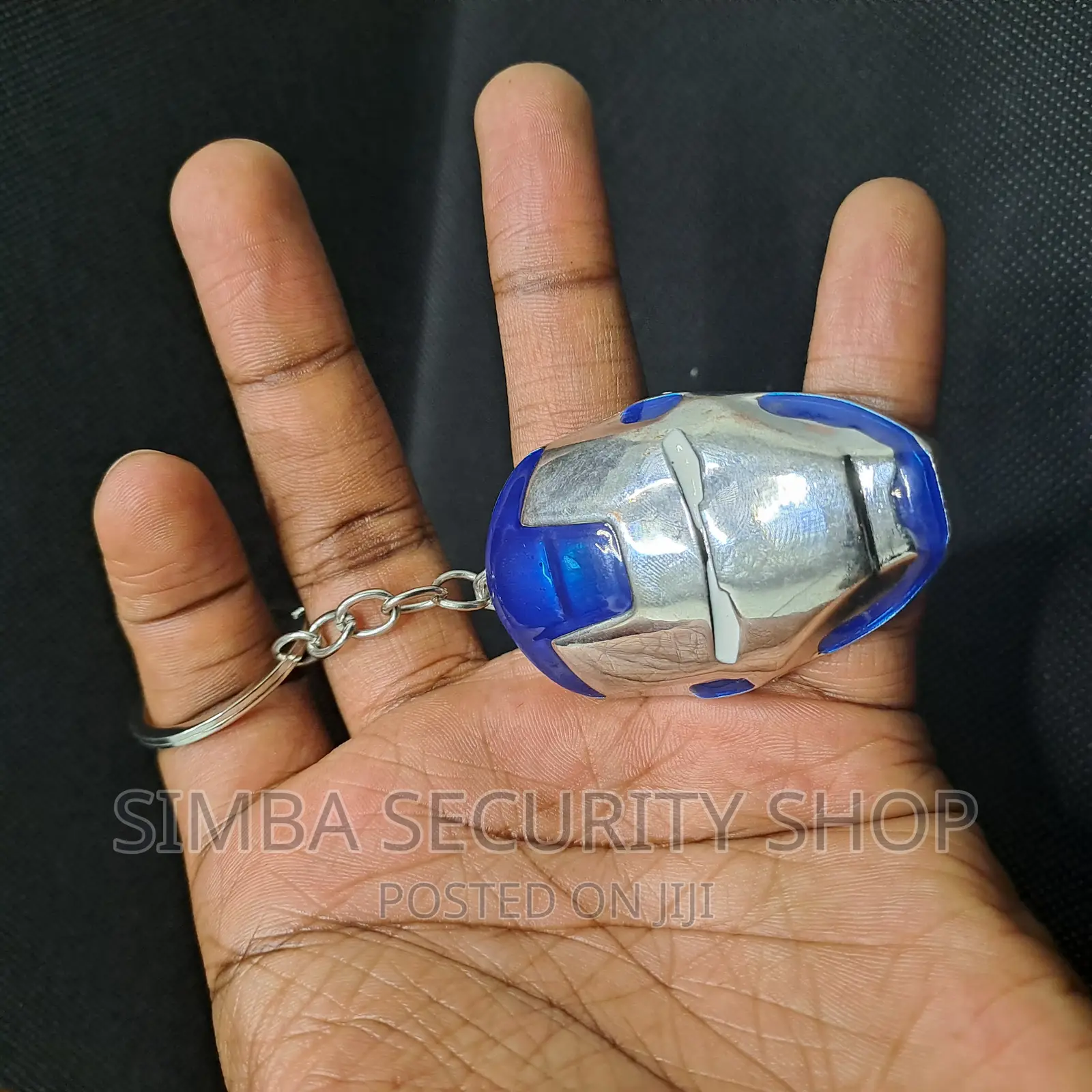 Iron Man Head Metal Mask Bag Décor Keychain Key Holder Toy