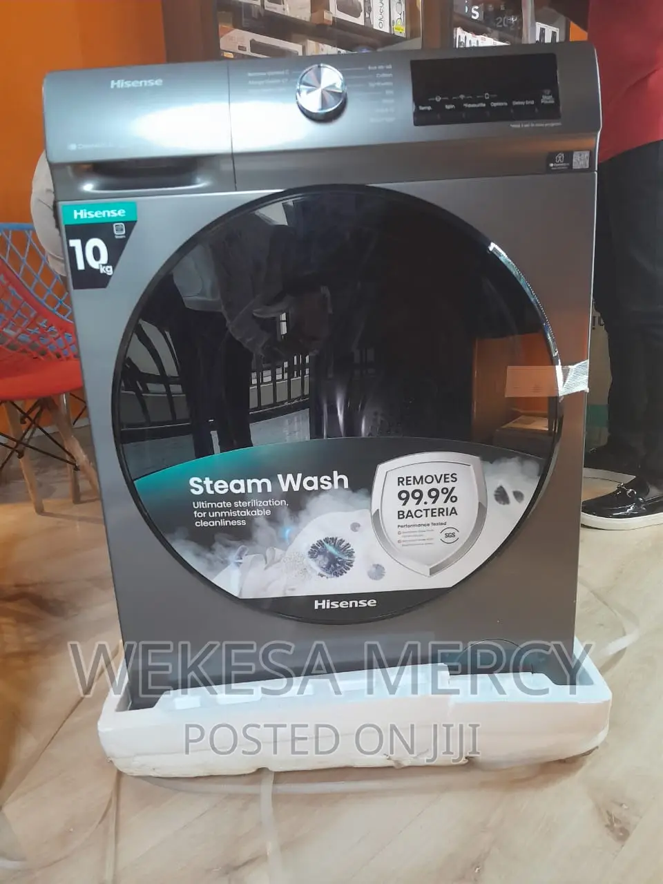 Hisense 10kg Front Loader Washing Machine Wfqy1014evjmt