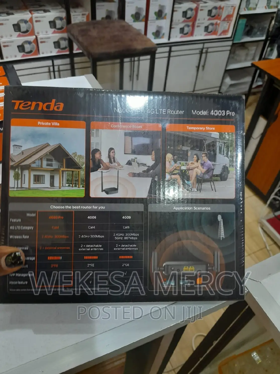 Tenda 4G LTE CAT 4, 300 MBPS Router | 4G03 Pro