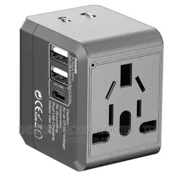 Earldom LC19 Universal Travel Adapter With USB-C