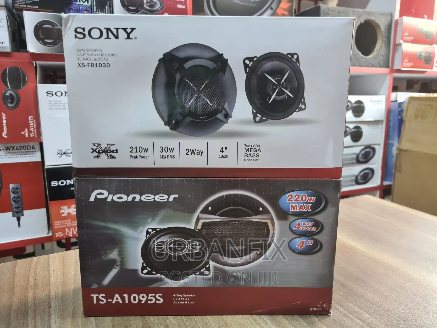 4 Inch Pioneer and Sony Speakers - A Pair