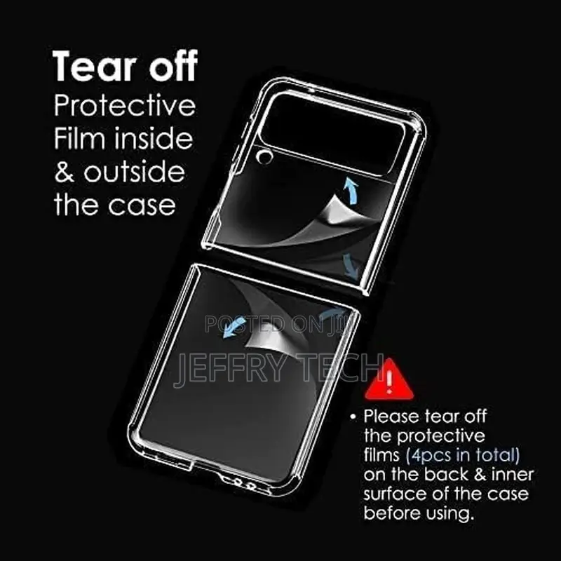 Samsung Galaxy Z Flip 4 Case, Clear Shockproof Zflip4 Phone
