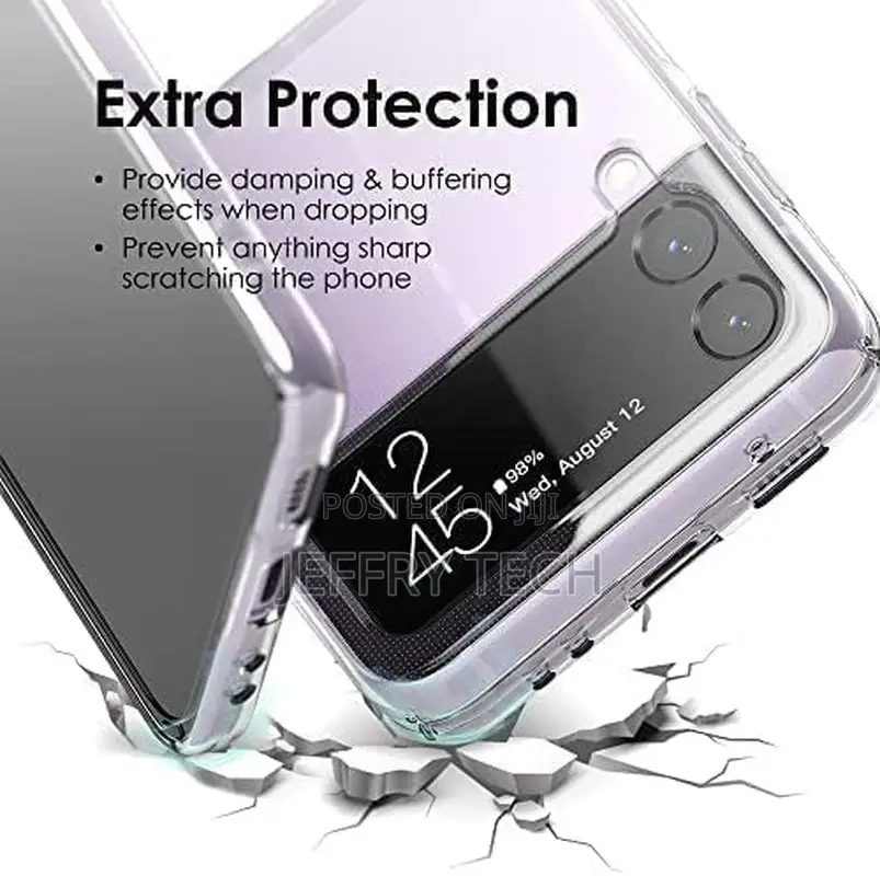Samsung Galaxy Z Flip 4 Case, Clear Shockproof Zflip4 Phone