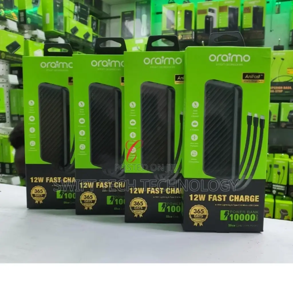 Power Bank ,Power Bank Oraimo 10,00 Amh Oraimo Power Bank 