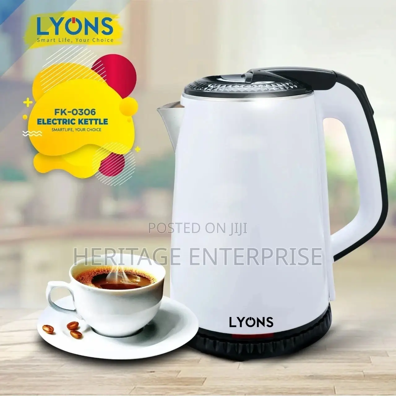 Electric Kettle AILYONS Stainless Steel 1.8L Electric Kettle