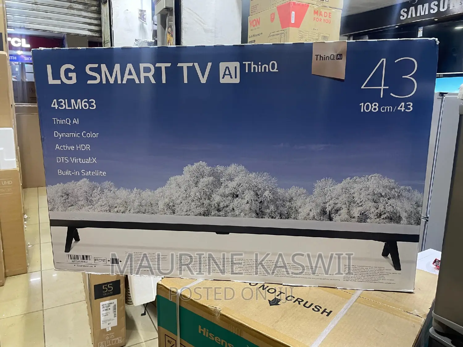 LG 43” 43lm6370pva Smart Full HD TV