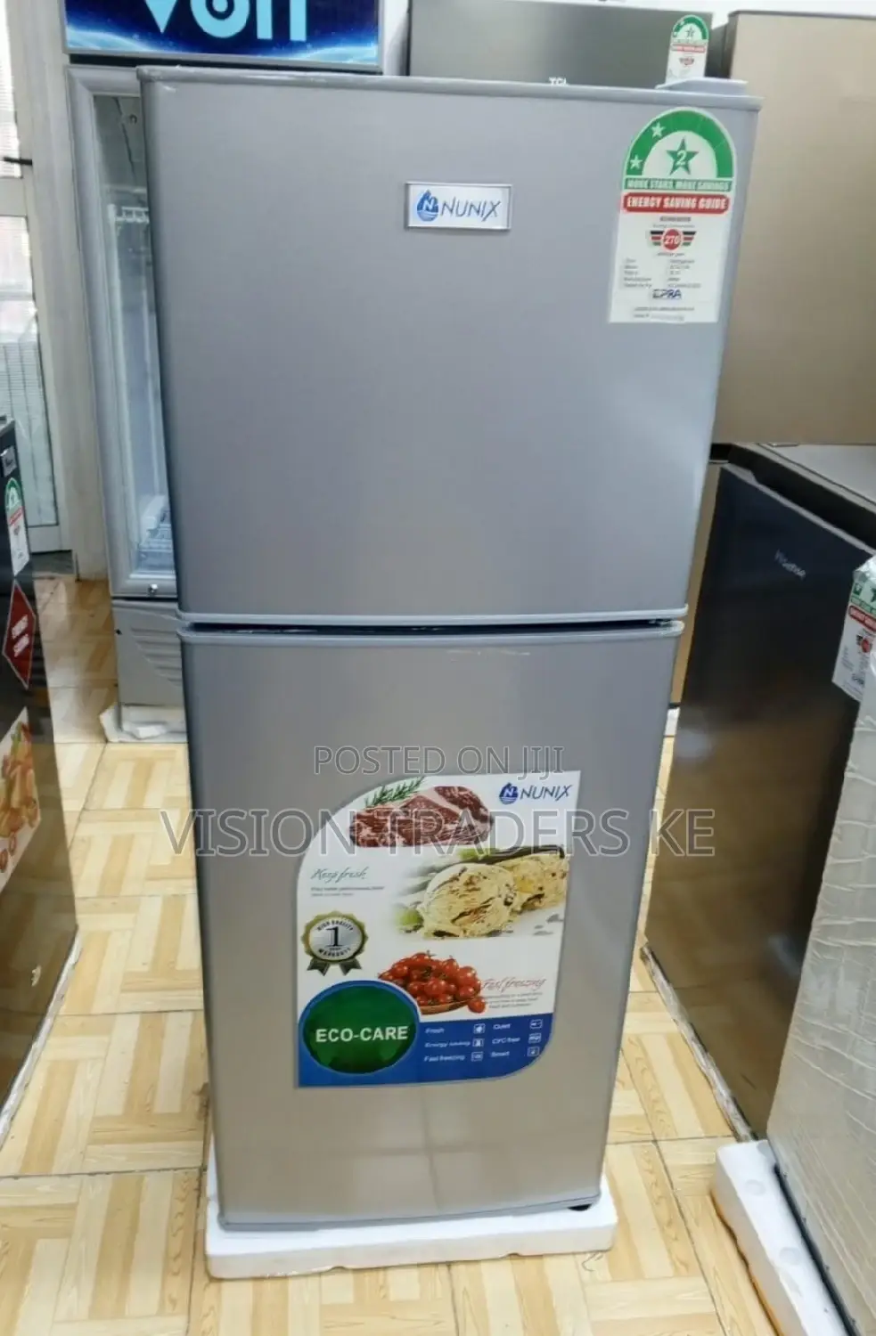 Brand Nunix 138 LTRS Double Door Refrigerator Free Warranty