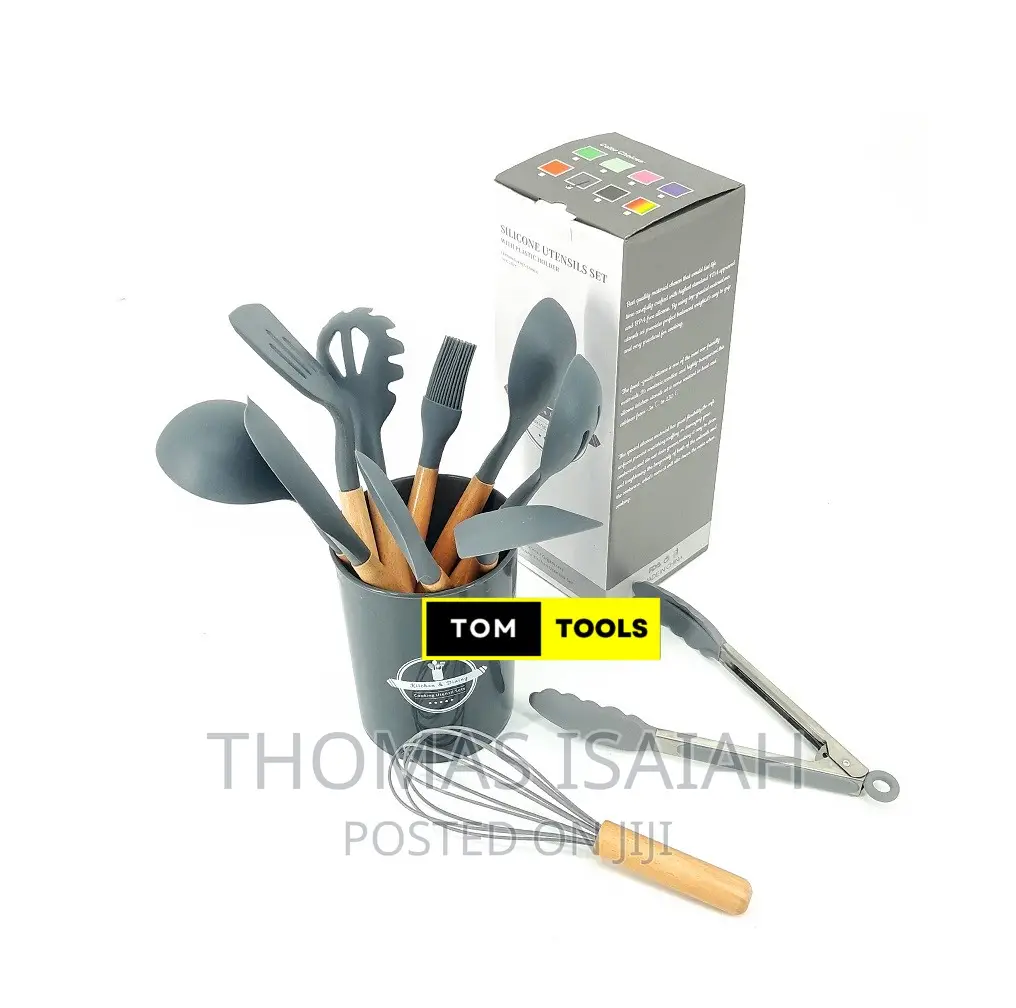 11PCS Silicone Kitchen Cooking Spoons and Spatula Set