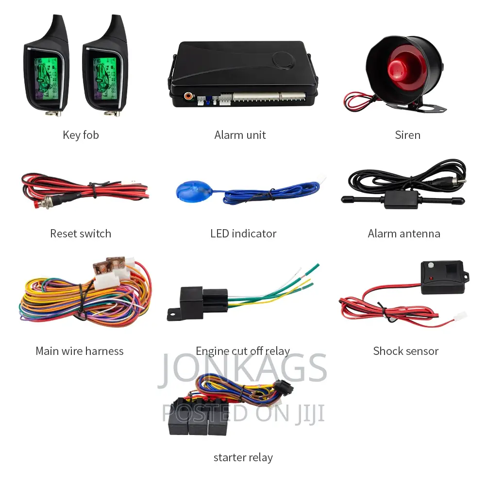 2 Way Car Alarm With Engine Start