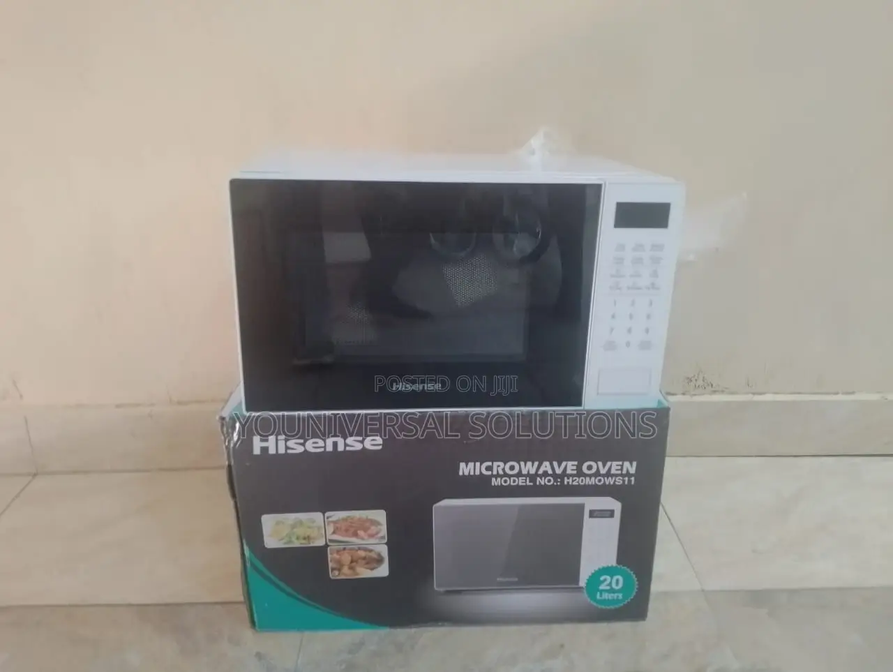 White Hisense 20 L Microwave