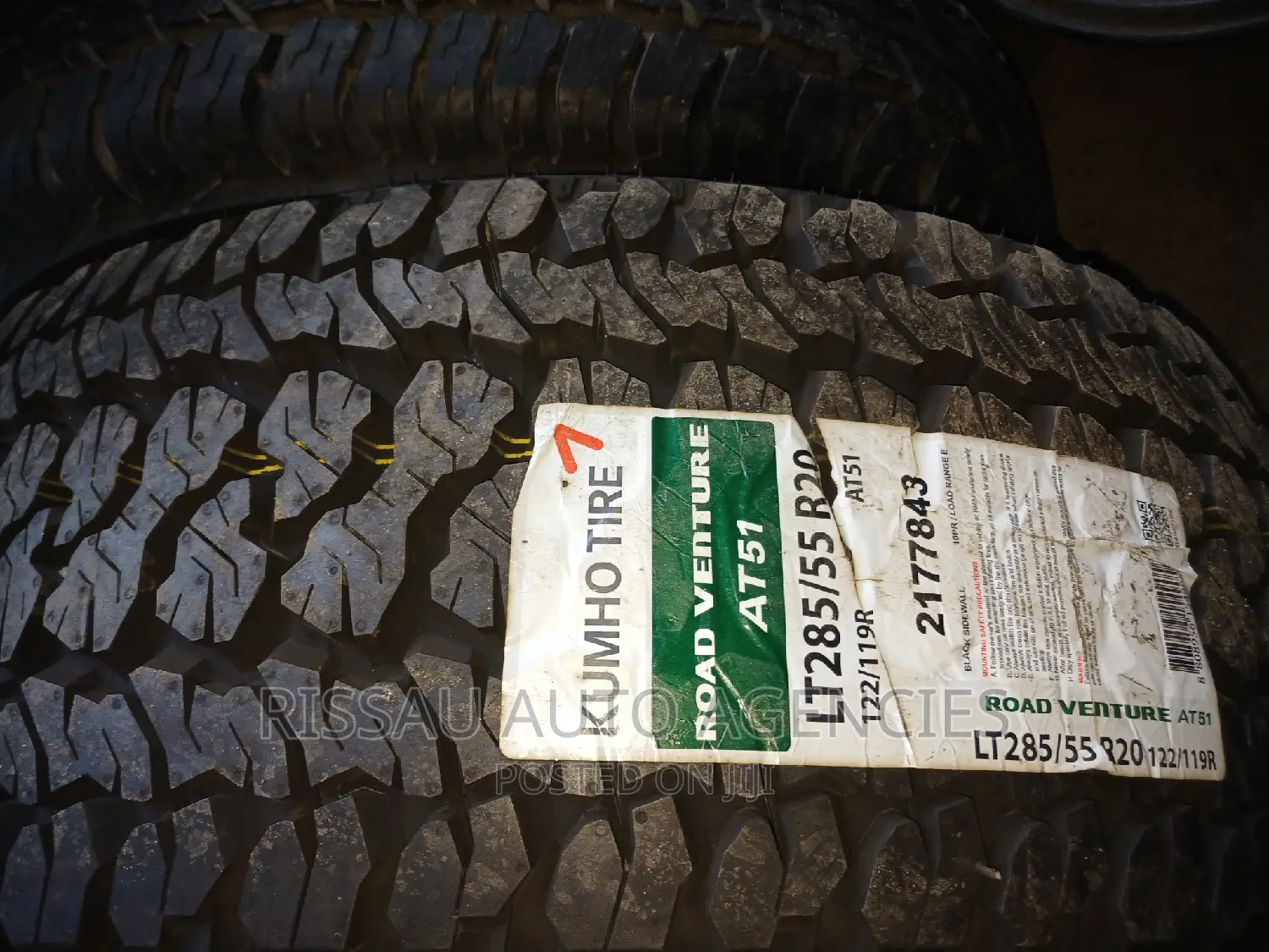 285/55 R 20 Kumho Tyres Made in Korea