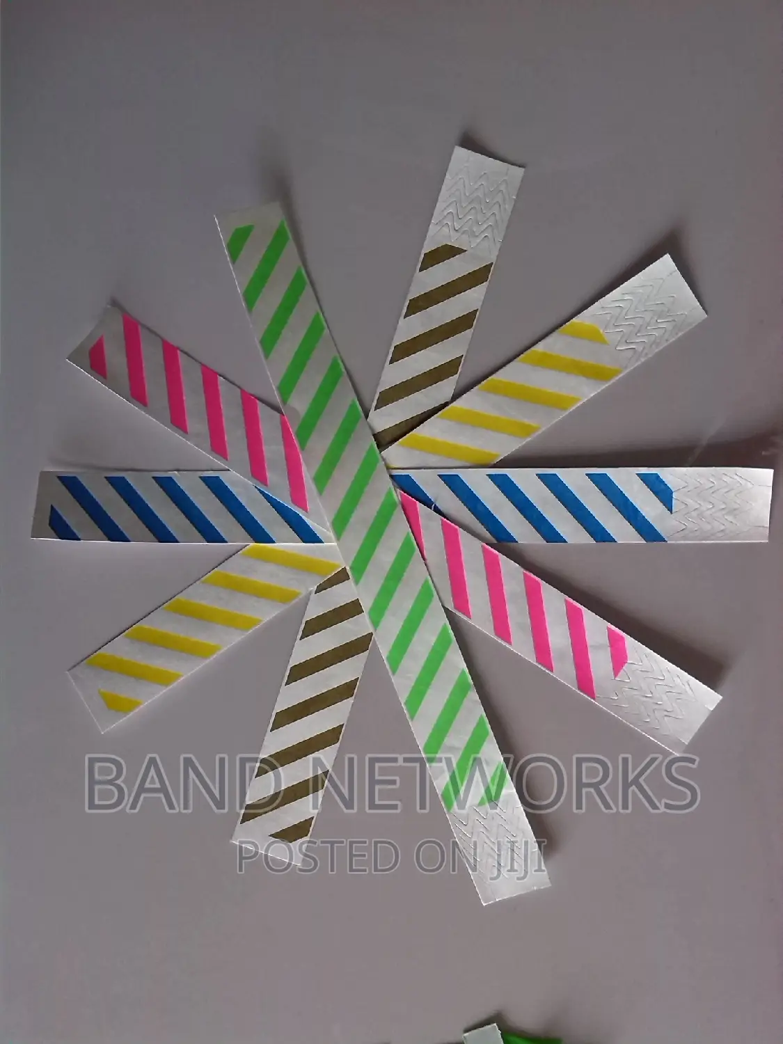 Stripped Secure Event Wristbands Hotel Wristbands Tags