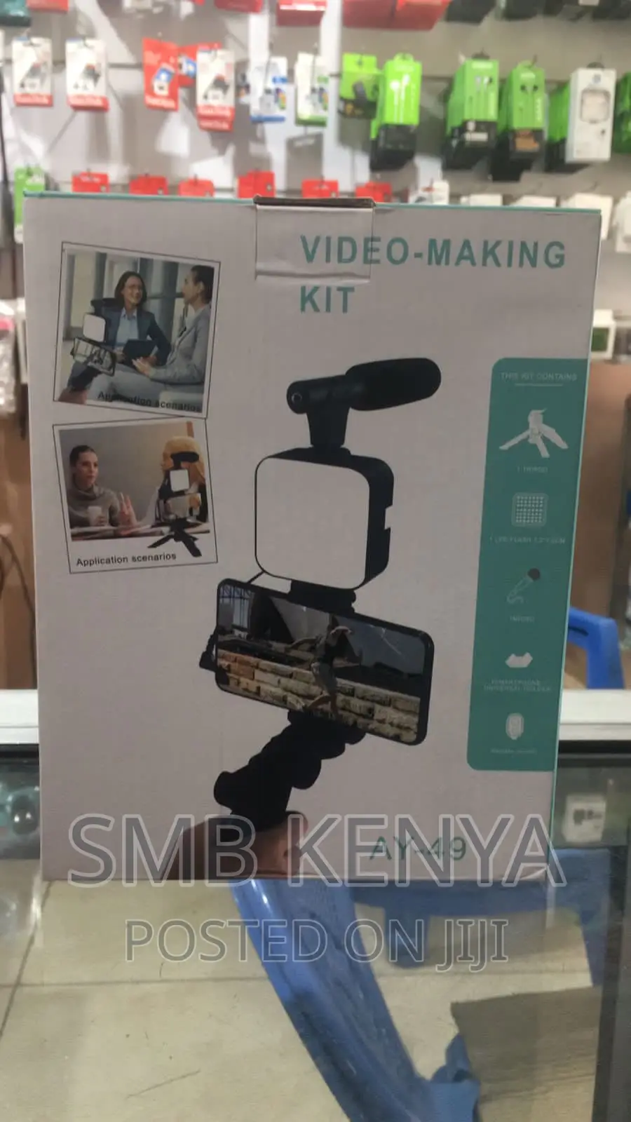 Video Making Vlog Tripod Kit With Microphone And And Light