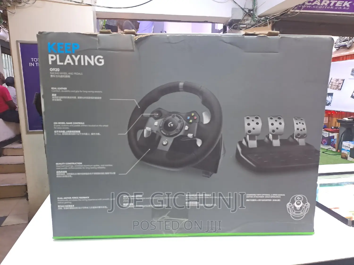Logitech G920 Steering Wheel And Pedals For Xbox And PC